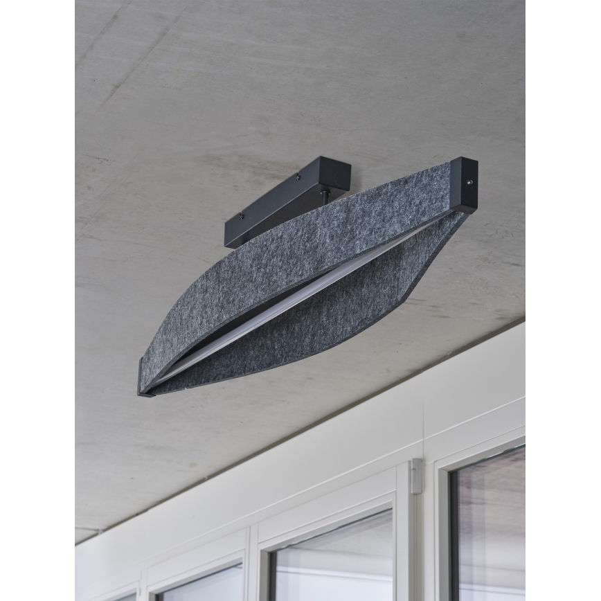 Osram - LED plafonski luster DECOR FLAT LED/23W/230V siva