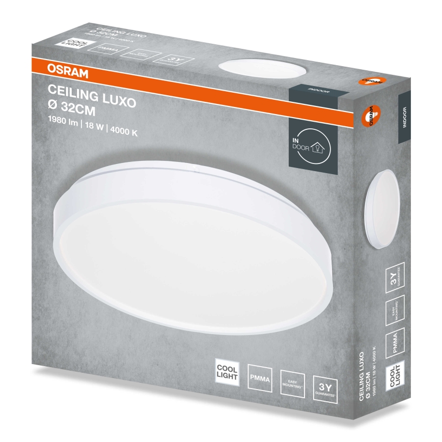 Osram - LED plafonsko svetlo CEILING LUXO LED/18W/230V prečnik 32 cm belo