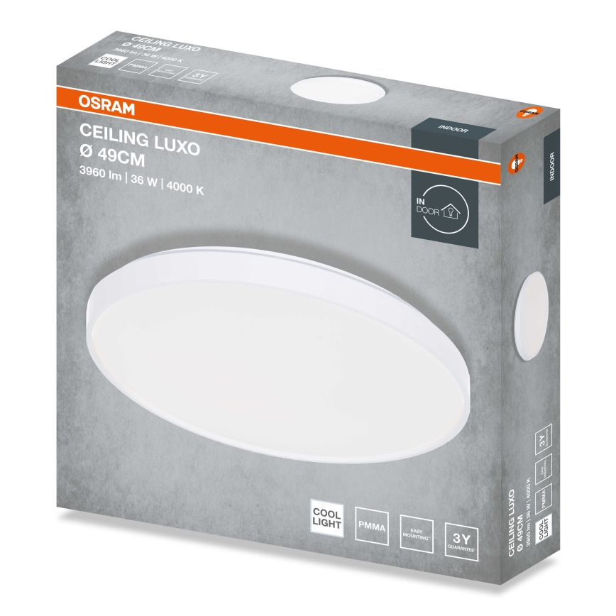 Osram - LED plafonsko svetlo CEILING LUXO LED/36W/230V prečnik 49 cm belo
