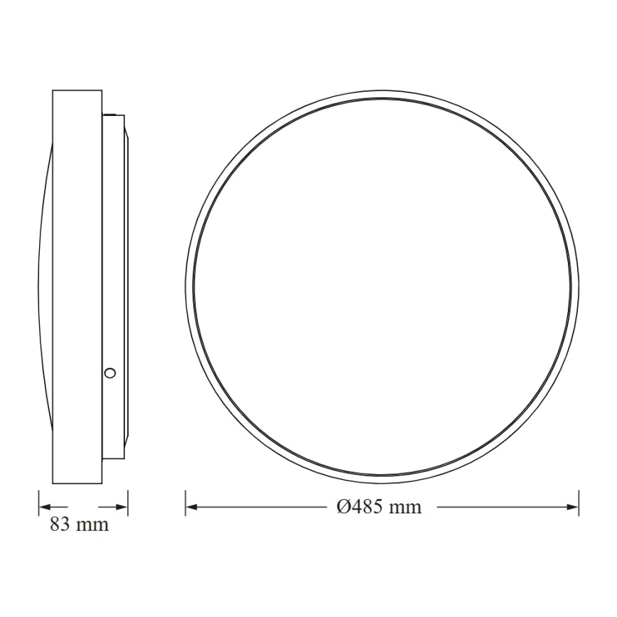 Osram - LED plafonsko svetlo CEILING LUXO LED/36W/230V Ø 49 cm srebrna