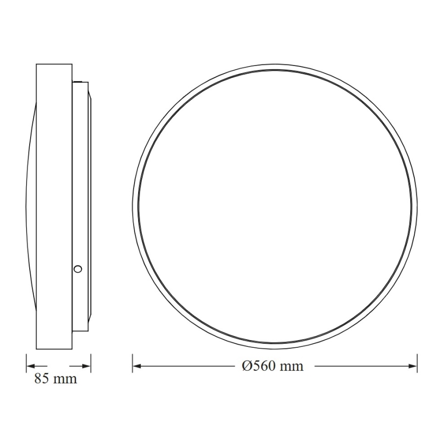 Osram - LED plafonsko svetlo CEILING LUXO LED/60W/230V, prečnik 56 cm, belo