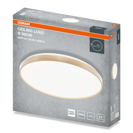 Osram - LED plafonsko svetlo CEILING LUXO LED/60W/230V Ø 56 cm zlatna