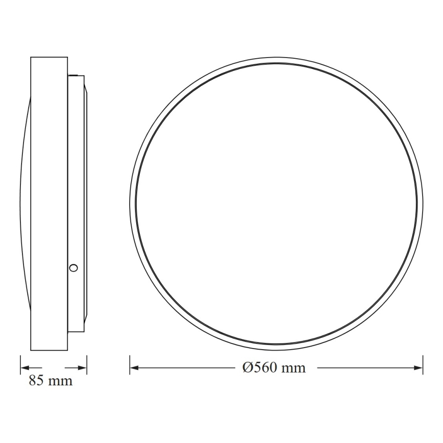 Osram - LED plafonsko svetlo CEILING LUXO LED/60W/230V Ø 56 cm zlatna