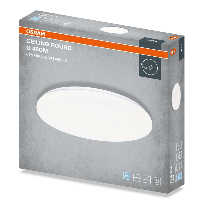 Osram - LED plafonsko svetlo CEILING ROUND LED/36W/230V 6500K Ø 48 cm belo