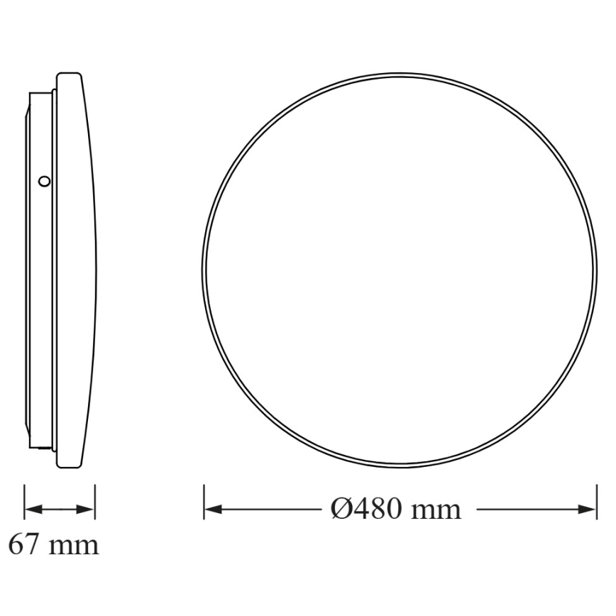 Osram - LED plafonsko svetlo CEILING ROUND LED/36W/230V 6500K Ø 48 cm belo