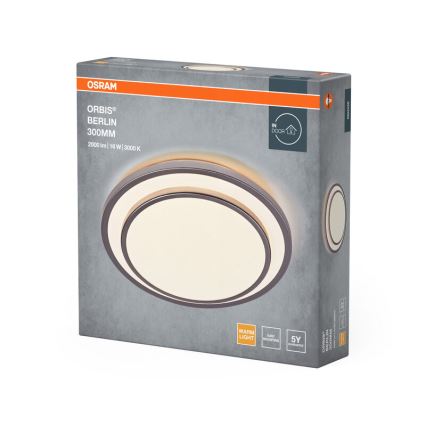 Osram - LED plafonsko svetlo ORBIS BERLIN LED/16W/230V prečnik 29,3 cm, srebrno
