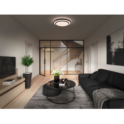 Osram - LED plafonsko svetlo ORBIS BERLIN LED/24W/230V prečnik 39 cm crna