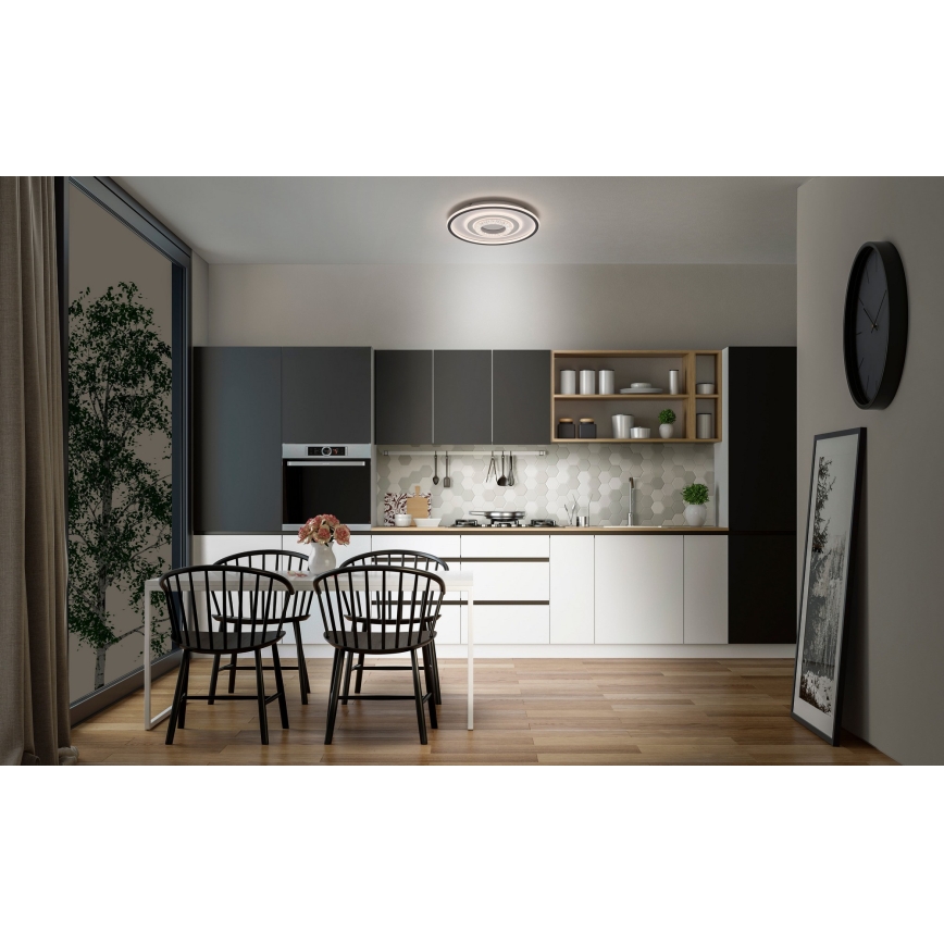 Osram - LED plafonsko svetlo ORBIS CRISTALLY LED/50W/230V 2700/4000/6000K prečnik 43 cm bela/crna