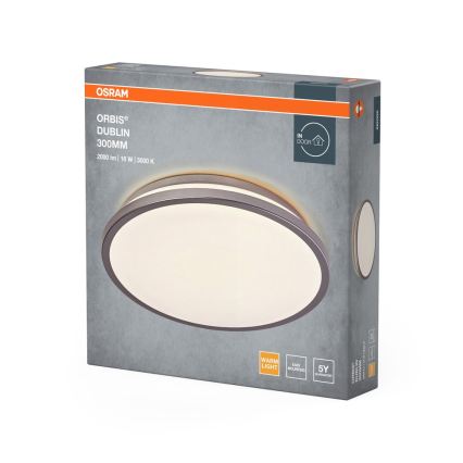 Osram - LED plafonsko svetlo ORBIS DUBLIN LED/16W/230V Ø 30 cm srebrno