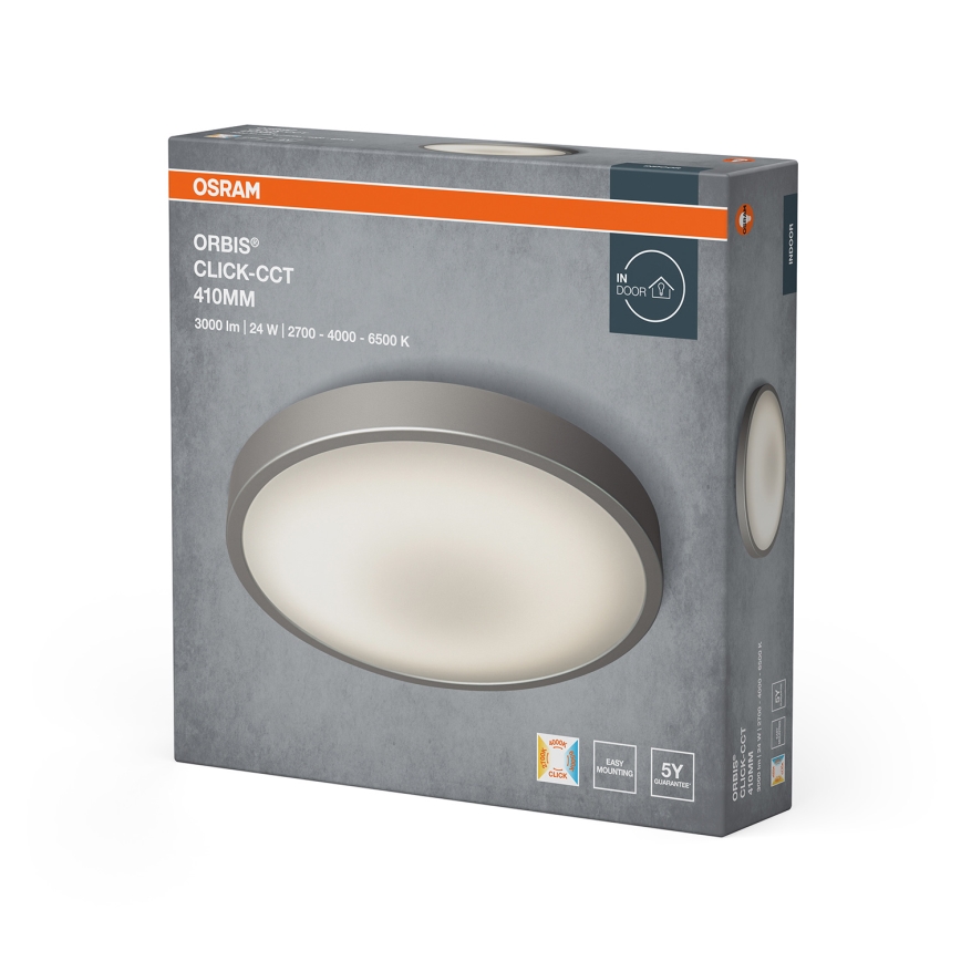 Osram - LED plafonsko svetlo ORBIS LED/24W/230V 2700/4000/6500K Ø 41 cm mat hrom