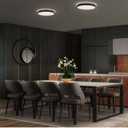 Osram - LED plafonsko svetlo ORBIS LONDON LED/24W/230V prečnik 39,5 cm crna