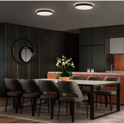 Osram - LED plafonsko svetlo ORBIS LONDON LED/36W/230V Ø 48 cm crna