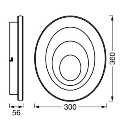 Osram - LED plafonsko svetlo ORBIS SPIRAL LED/27W/230V