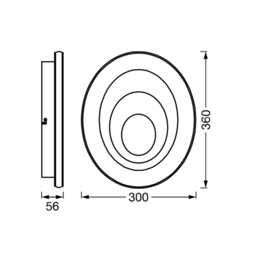 Osram - LED plafonsko svetlo ORBIS SPIRAL LED/27W/230V