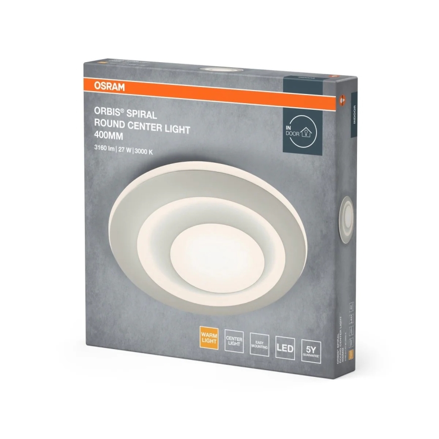 Osram - LED plafonsko svetlo ORBIS SPIRAL LED/27W/230V prečnik 40 cm belo