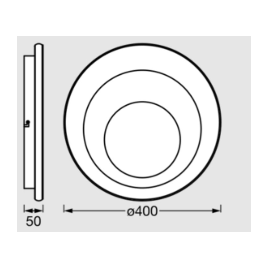 Osram - LED plafonsko svetlo ORBIS SPIRAL LED/27W/230V prečnik 40 cm belo