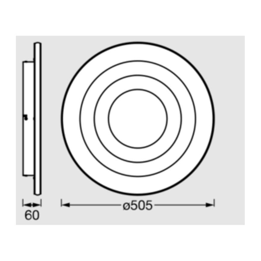 Osram - LED plafonsko svetlo ORBIS SPIRAL LED/42W/230V prečnika 50,5 cm belo