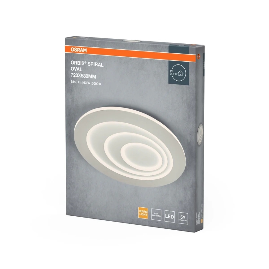 Osram - LED plafonsko svetlo ORBIS SPIRAL LED/63W/230V belo