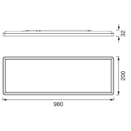 Osram - LED plafonsko svetlo PLANON EASYFIX LED/30W/230V 2800/4000/6000K IP54 belo