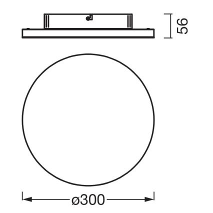 Osram - LED plafonsko svetlo PLANON LED/20W/230V 3000K prečnik 30 cm belo