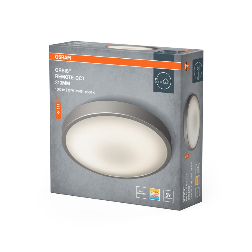 Osram - LED prigušiva plafonska svetiljka ORBIS LED/17W/230V 2700-6500 prečnik 31 cm + daljinski upravljač