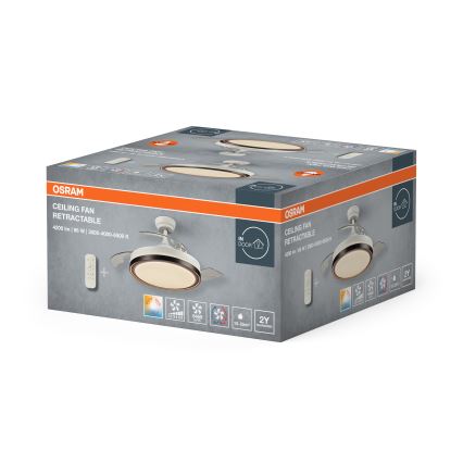 Osram - LED plafonsko svetlo sa stropnim ventilatorom LED/66W/230V 3000/4000/6500K belo + daljinski upravljač
