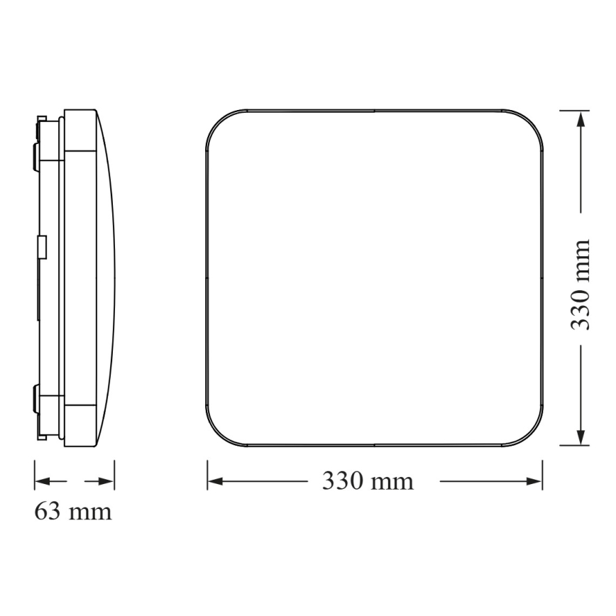 Osram - LED plafonsko svetlo SQUARE LED/24W/230V 33x33 cm
