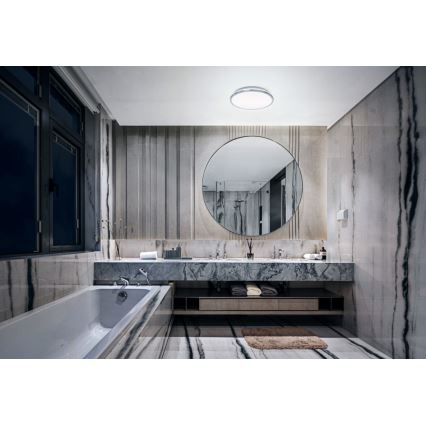 Osram - LED plafonsko svetlo za kupatilo DISC LED/18W/230V 3000/4000K prečnik 30 cm IP44 srebrna