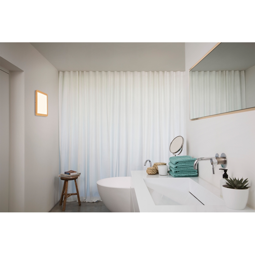 Osram - LED stropno svetlo za kupatilo ORBIS DISC LED/22W/230V 3000/4000K 30x30 cm IP44 braon