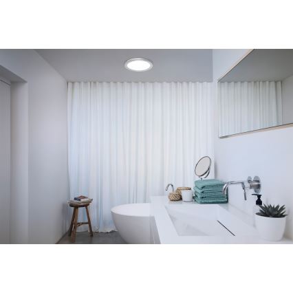 Osram - LED plafonsko svetlo za kupatilo ORBIS DISC LED/22W/230V 3000/4000K prečnik 30 cm IP44 matni hrom
