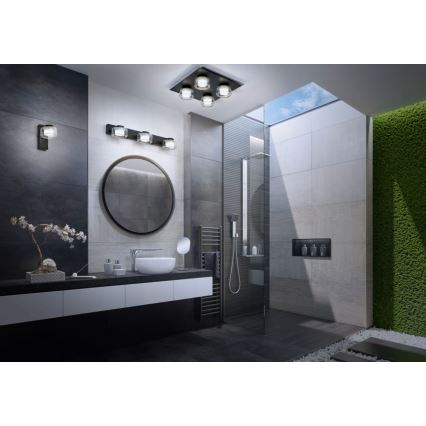 Osram - LED plafonsko svetlo za kupatilo ORBIS FLAME 4xLED/5,5W/230V 3000/4000K IP44 crna