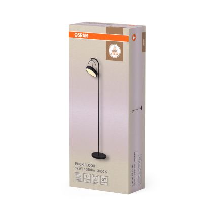 Osram - LED podna lampa DECOR PUCK LED/12W/230V CRI 90 crna