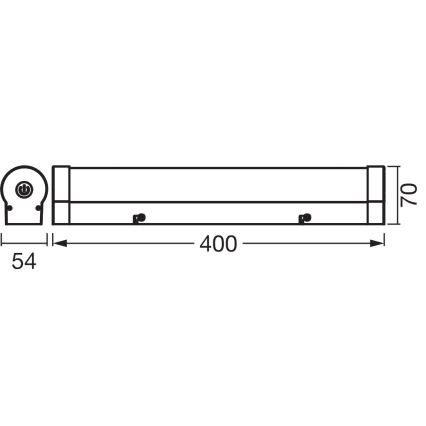 Osram - LED prigušiva rasveta za kupatilsko ogledalo ORBIS TUBE LED/9W/230V 3000/4000K 40 cm IP44 braon