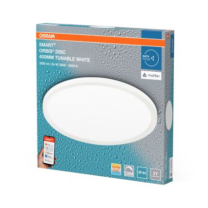 Osram - LED kupatilsko plafonsko svetlo, prigušiva, SMART+ DISC LED/24W/230V 3000-6500K IP44 Wi-Fi