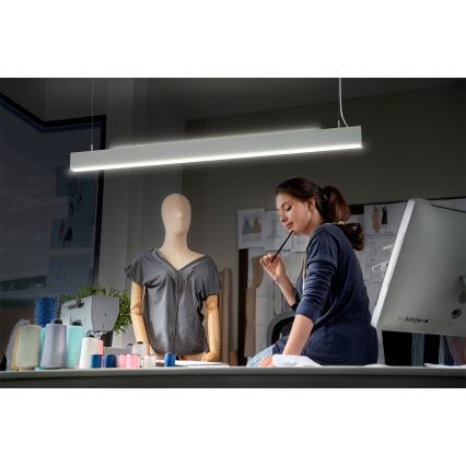 Osram - LED prigušiva luster na sajli OFFICE LINE LED/42W/230V 4000K 112,6 cm bela