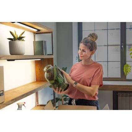 Osram - LED prigušiva svetlo za ugradnju ispod kuhinjskih elemenata sa senzorom pokreta LINEAR EDGE LED/8W/230V 3000/4000/6500K 50 cm crno