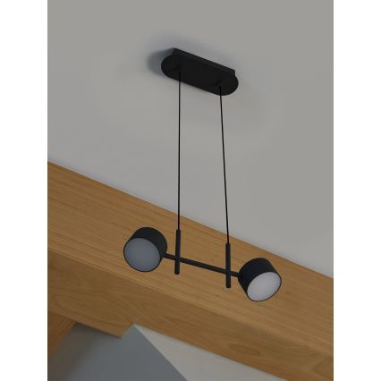 Osram - LED prigušiva luster na sajli DECOR KYOTO 2xLED/10W/230V CRI 90 crna