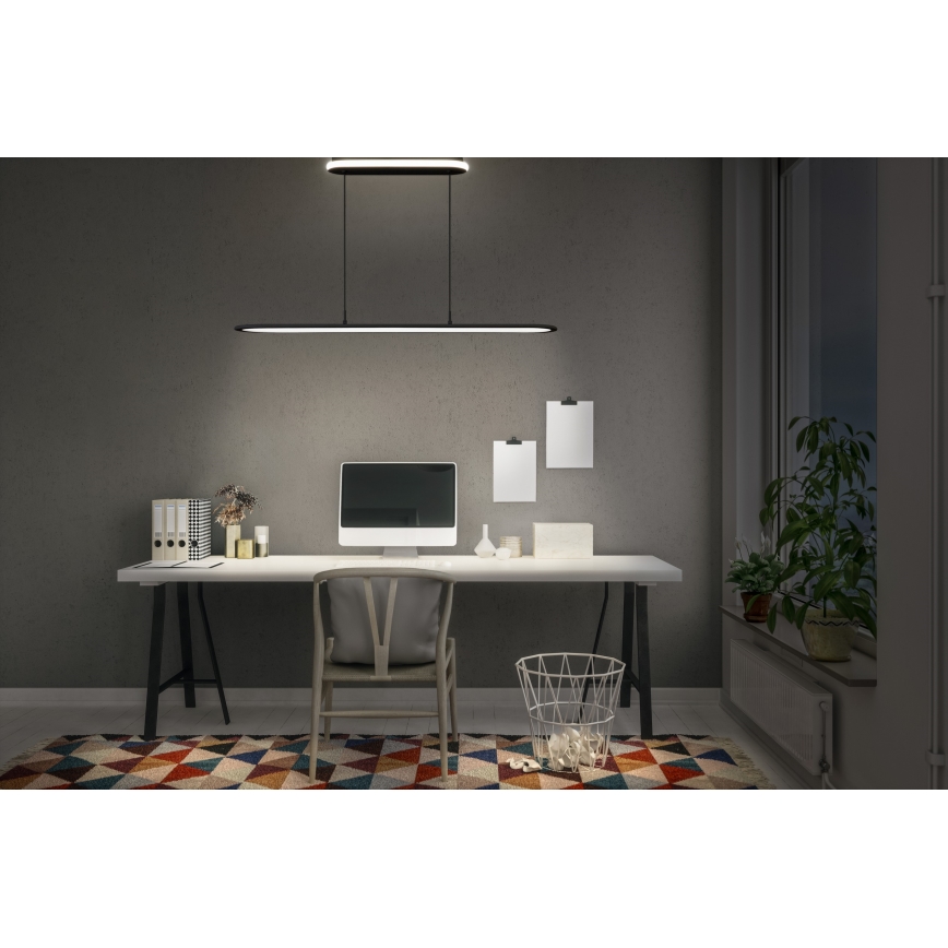 Osram - LED prigušiva luster na sajli OFFICE LINE LED/57W/230V 4000K 100 cm CRI 90 crna