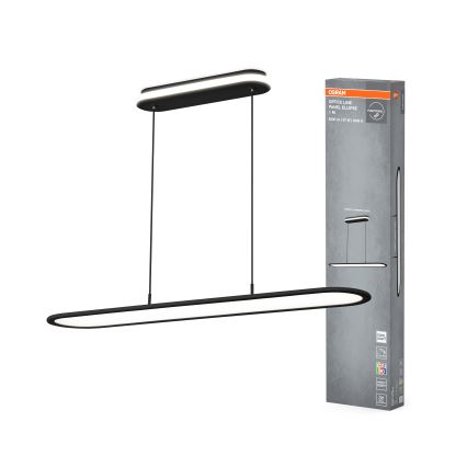 Osram - LED prigušiva luster na sajli OFFICE LINE LED/57W/230V 4000K 100 cm CRI 90 crna