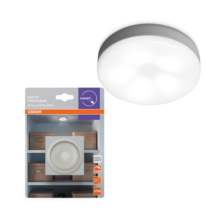 Osram - LED prigušiva orijentaciono svetlo DOT-IT LED/0,45W/5V 500 mAh belo