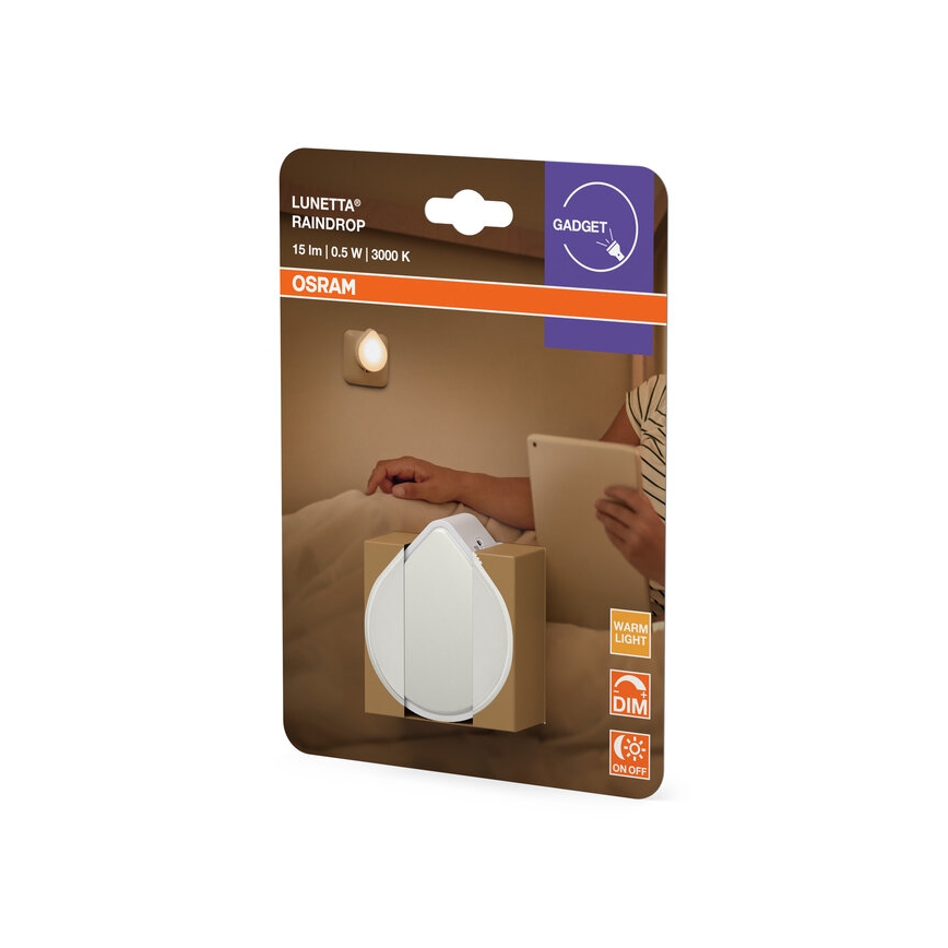 Osram - LED prigušiva orijentaciono svetlo za utičnicu LUNETTA LED/0,5W/230V