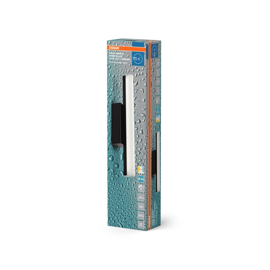 Osram - LED prigušiva rasveta za ogledalo ORBIS MIRROR LED/6,8W/230V 40 cm 3000/4000K IP44 crna