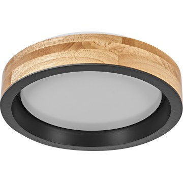Osram - LED prigušiva plafonska lampa MARIANO LED/16W/230V Ø 31 cm hrast/crna
