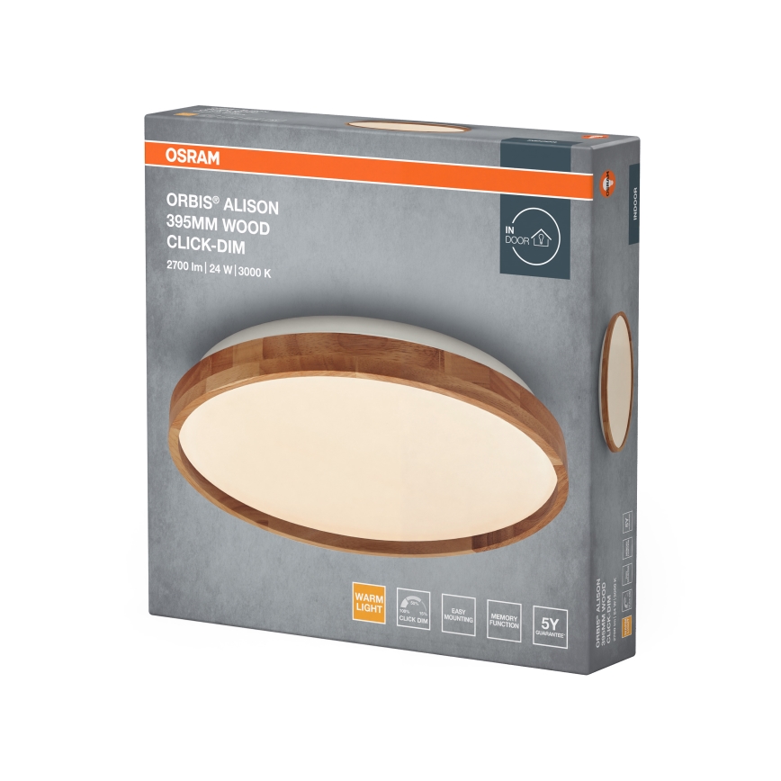 Osram - LED prigušiva plafonska svetiljka ORBIS ALISON LED/24W/230V prečnik 39,5 cm bež