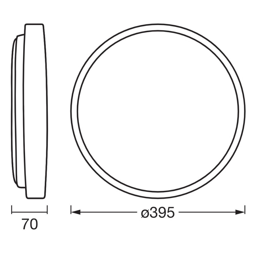 Osram - LED prigušiva plafonska svetiljka ORBIS ALISON LED/24W/230V prečnik 39,5 cm bež