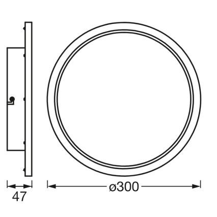 Osram - prigušiva LED plafonsko svetlo za kupatilo SMART+ DISC LED/18W/230V 3000-6500K IP44 Wi-Fi