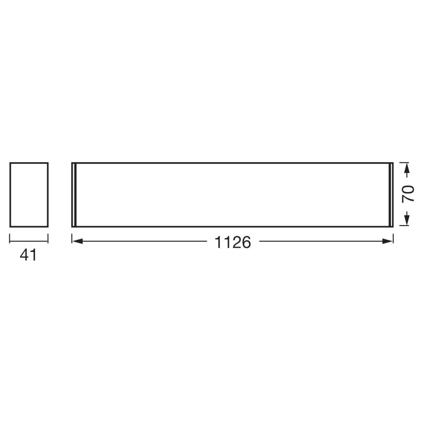 Osram - LED prigušiva plafonska svetiljka OFFICE LINE LED/11/20/30W/230V 4000K 112,6 cm bela