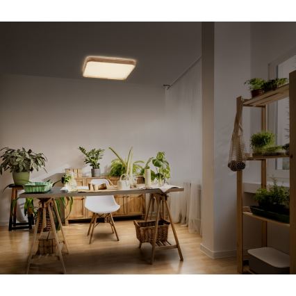 Osram - LED prigušiva stropna svetiljka ORBIS ALICIA LED/16W/230V 29,2x29,2 cm bež