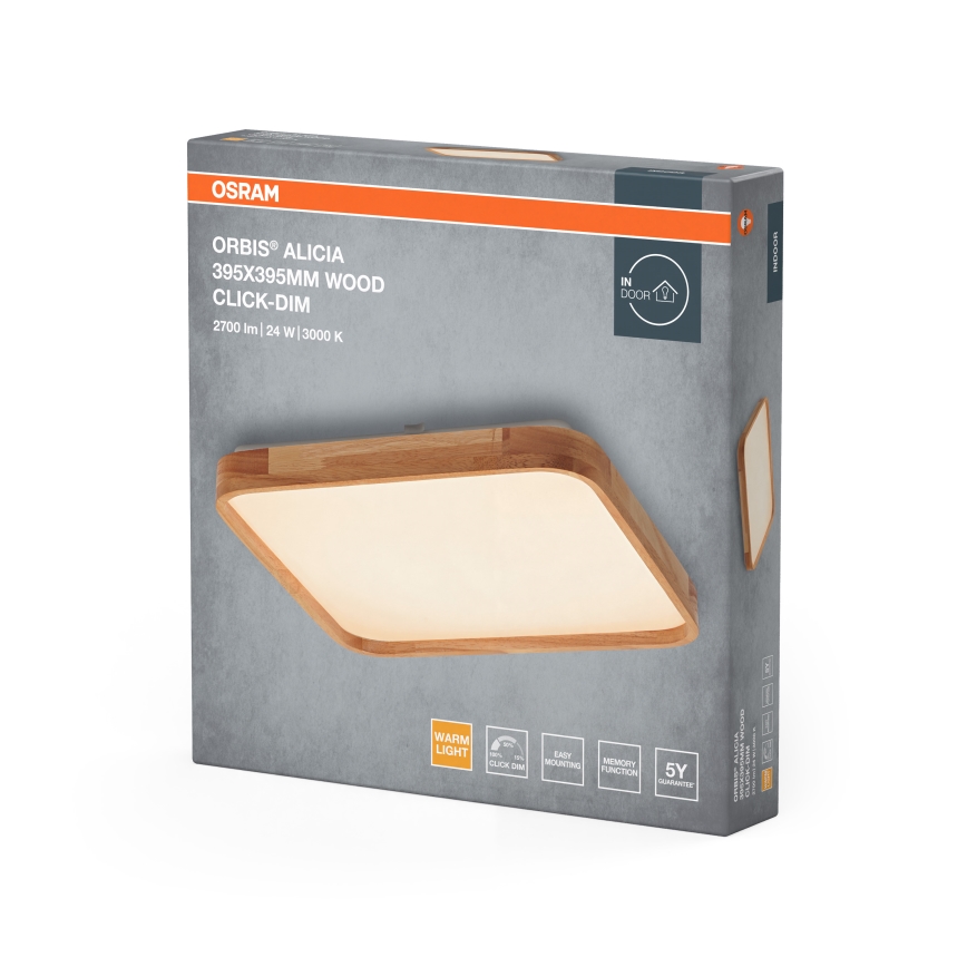 Osram - LED prigušiva plafonska lampa ORBIS ALICIA LED/24W/230V 39,5x39,5 cm bež