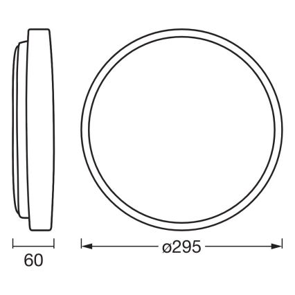 Osram - ORBIS ALISON LED prigušiva stropna svetiljka, 16 W, 230 V, prečnik 29,5 cm, bež